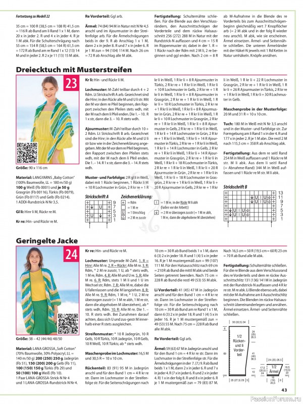 Вязаные модели в журнале «Sabrina №6 2025 German»
