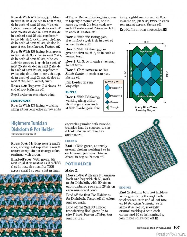 Вязаные проекты крючком в журнале «Crochet World Specials - Summer 2023»