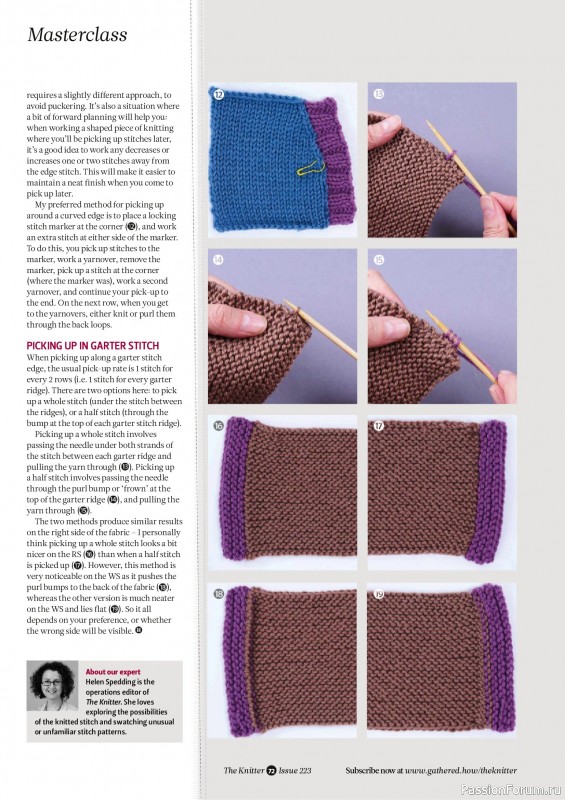 Вязаные проекты спицами в журнале &laquo;The Knitter №223 2025&raquo;