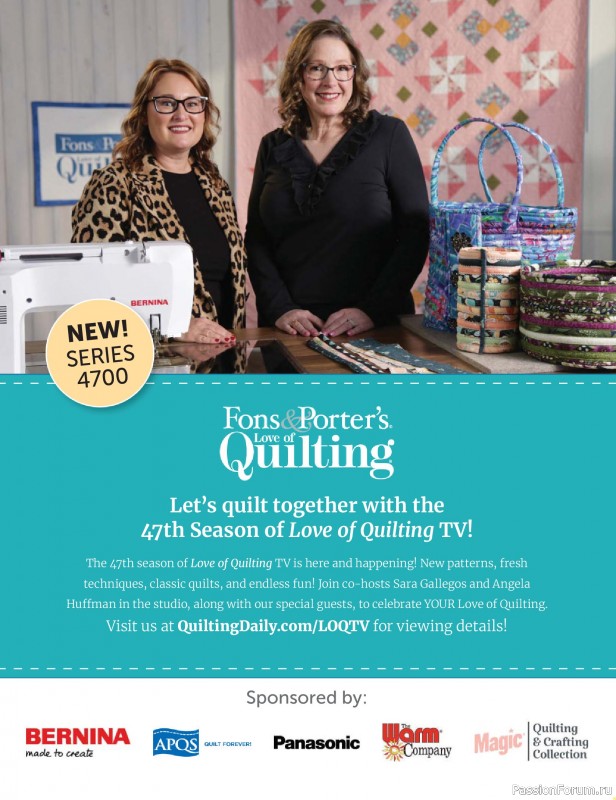 Коллекция проектов для рукодельниц в журнале «Love of Quilting - Summer 2026»