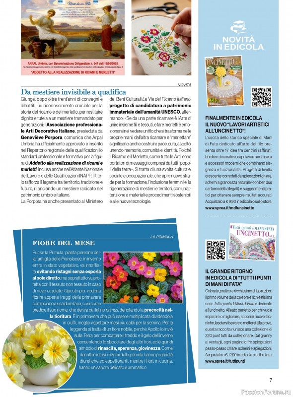 Коллекция проектов для рукодельниц в журнале &laquo;Mani di Fata - Gennaio-Febbraio 2026&raquo;