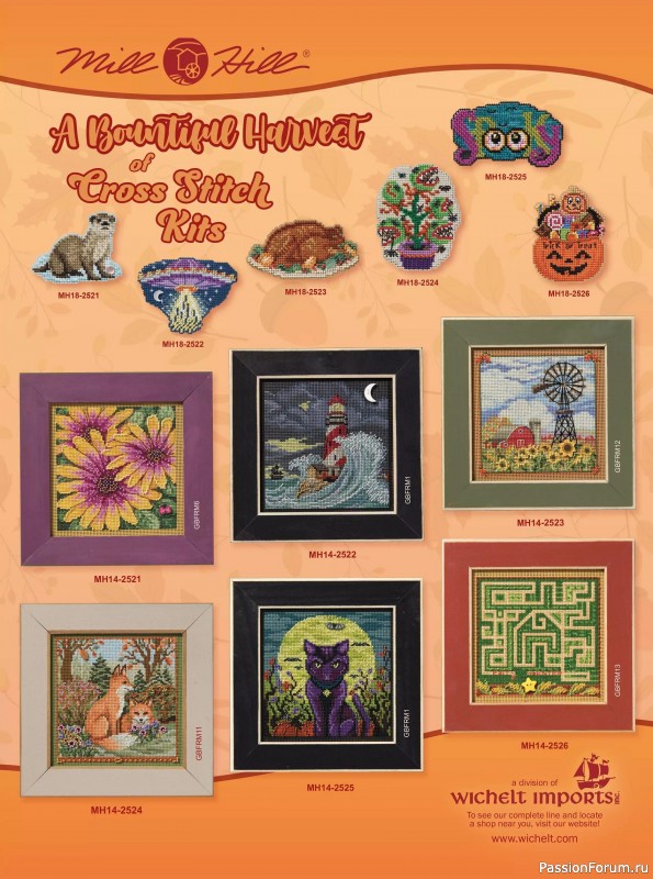 Коллекция вышивки в журнале «Just CrossStitch - Autumn 2025»