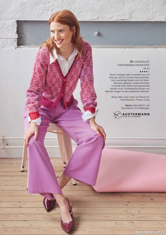 Вязаные модели в журнале «Burda Stricken №1 2025»
