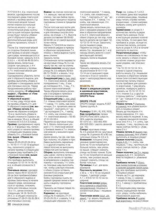 Вязаные модели в журнале «Creazion №3 2025»