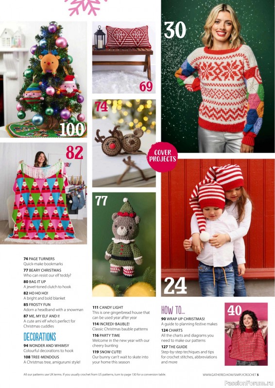 Вязаные проекты крючком в журнале «Your Crochet Christmas - 2025»