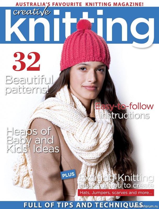 Вязаные модели спицами в журнале &laquo;Creative Knitting №84 2024&raquo;