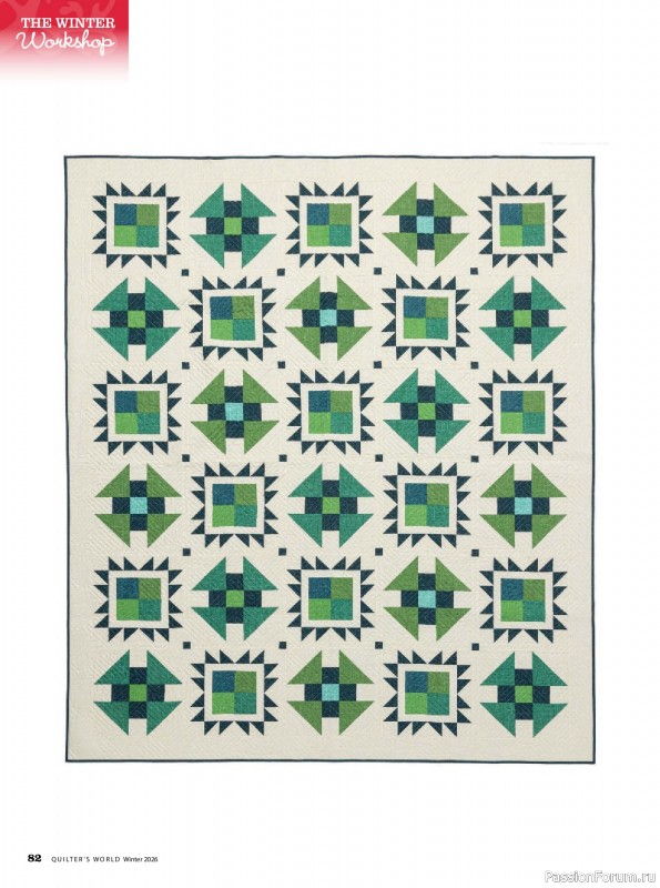 Коллекция проектов для рукодельниц в журнале «Quilter's World - Winter 2026»