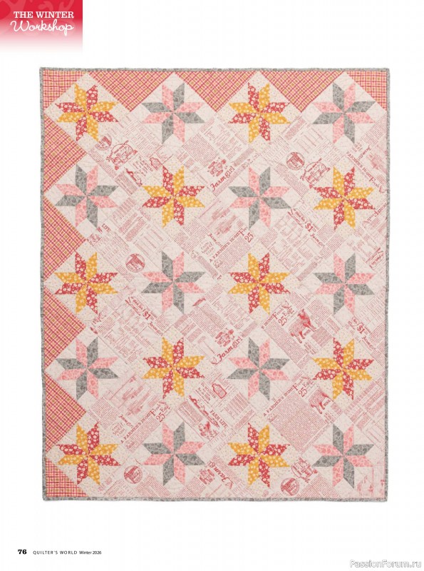 Коллекция проектов для рукодельниц в журнале «Quilter's World - Winter 2026»