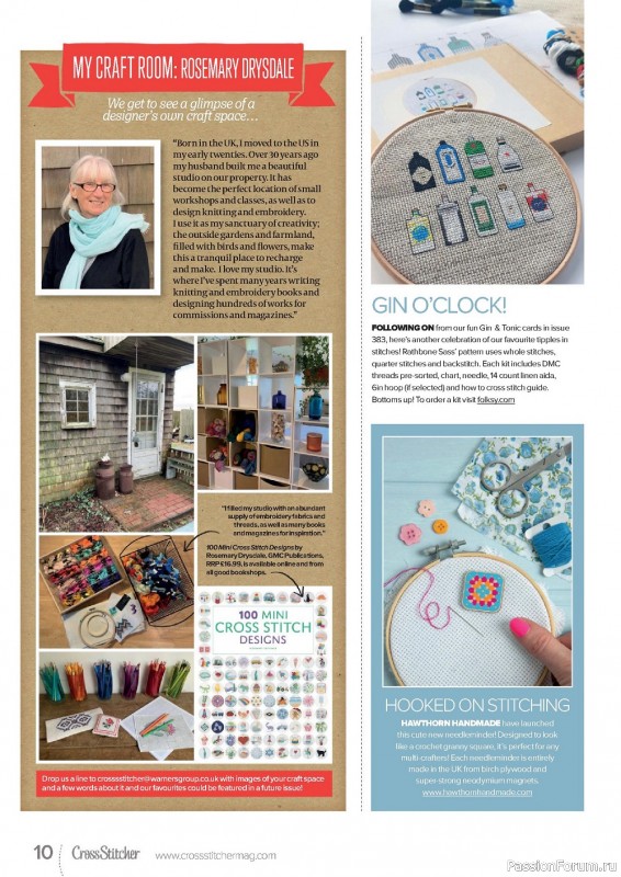 Коллекция вышивки в журнале «CrossStitcher №385 2022»