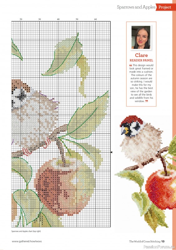 Коллекция вышивки в журнале «The World of Cross Stitching №363 2025»