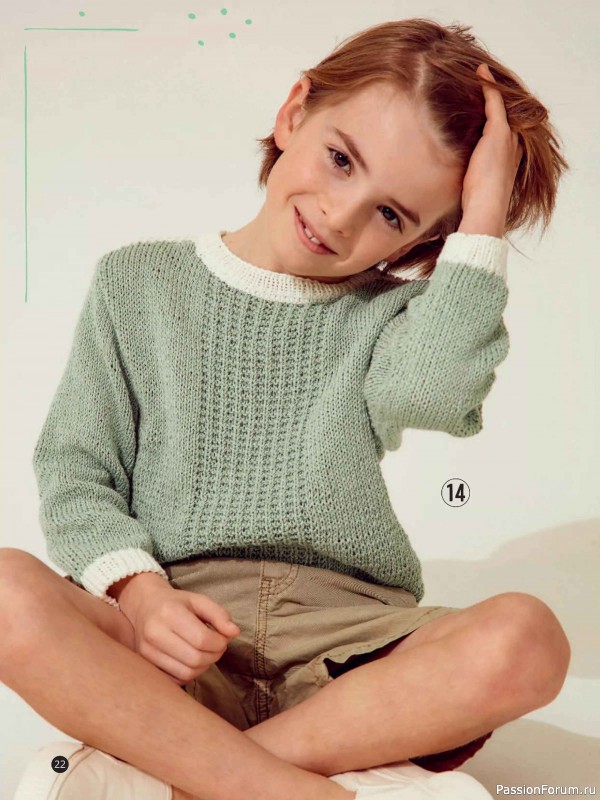 Вязаные модели для детей в журнале &laquo;Kinder Maschenmode №1 2026&raquo;