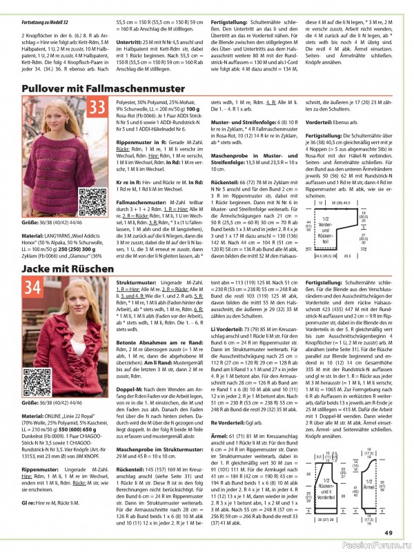 Вязаные модели в журнале «Sabrina №10 2025 German»