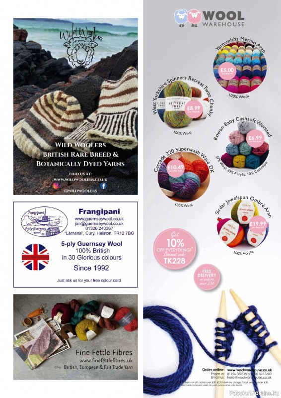 Вязаные проекты спицами в журнале «The Knitter №228 2026»