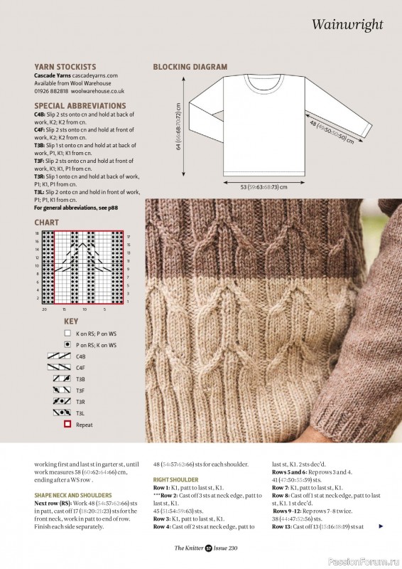 Вязаные проекты спицами в журнале &laquo;The Knitter №230 2026&raquo;