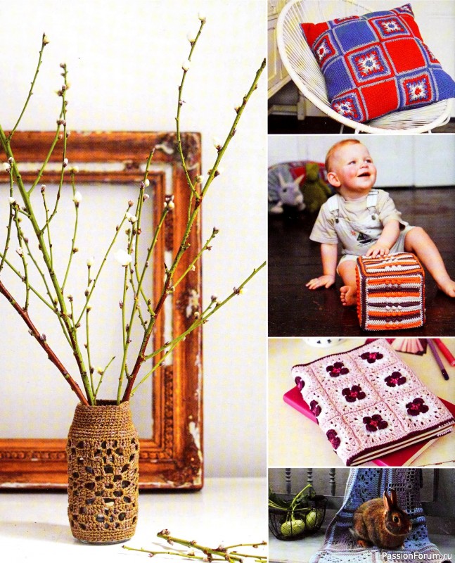 Вязаные проекты в книге «150 Crochet Blocks». Часть 2