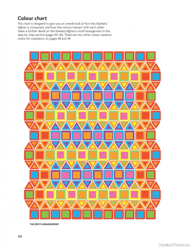 Вязаные проекты в книге «Block-by-Block Blankets and Afghans».