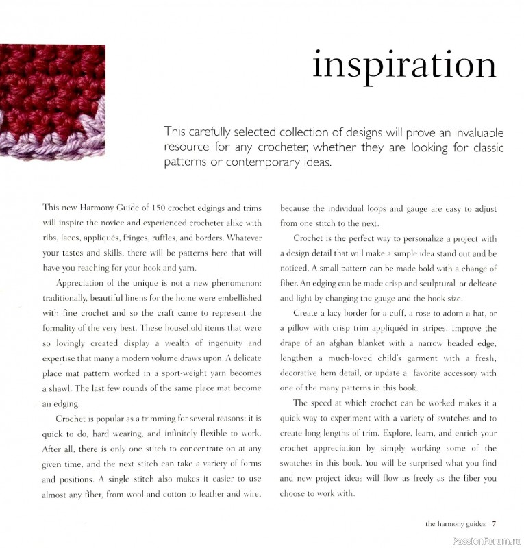 Вязаные проекты в книге &laquo;Crochet Edgings & Trims: 150 Stitches&raquo;.