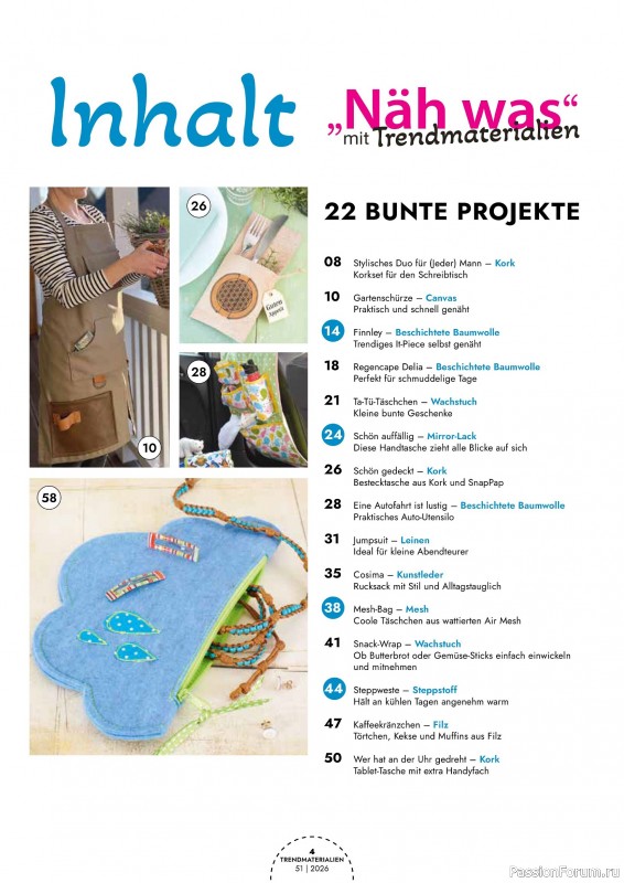 Коллекция проектов для рукодельниц в журнале &laquo;Patchwork Magazin Spezial №51 2026&raquo;