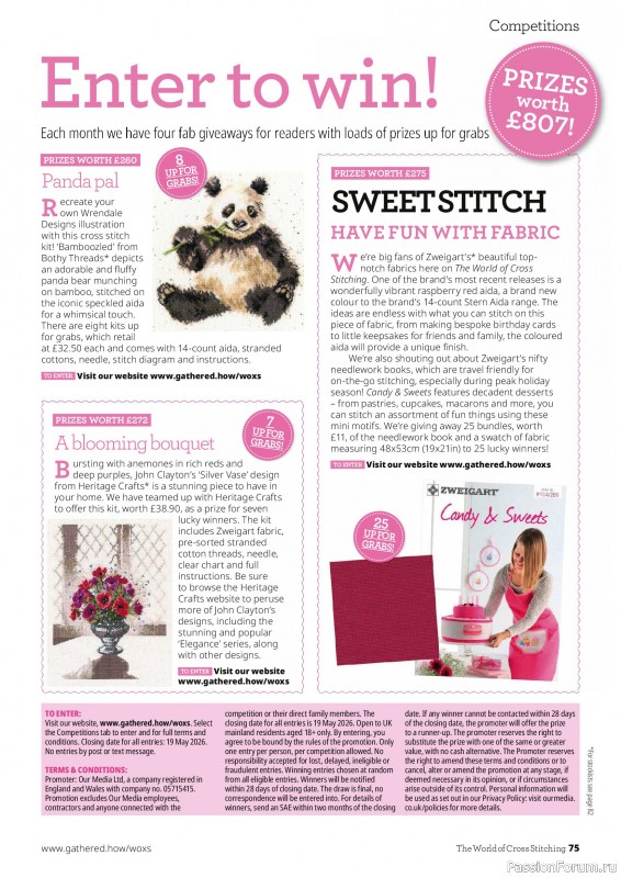 Коллекция вышивки в журнале &laquo;The World of Cross Stitching №372 2026&raquo;