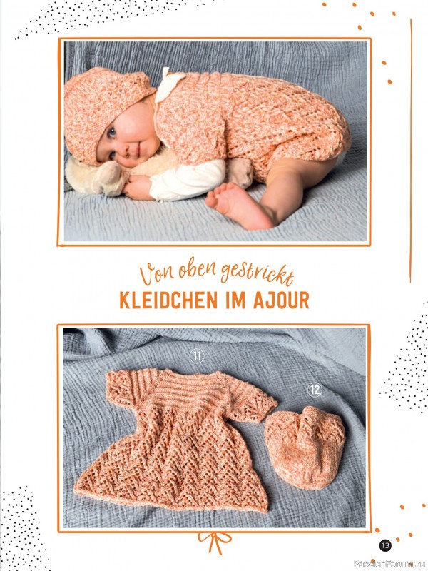 Вязаные модели для детей в журнале «Baby Maschenmode №65 2025»