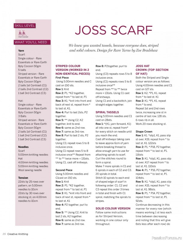 Вязаные модели спицами в журнале &laquo;Creative Knitting №91 2025&raquo;