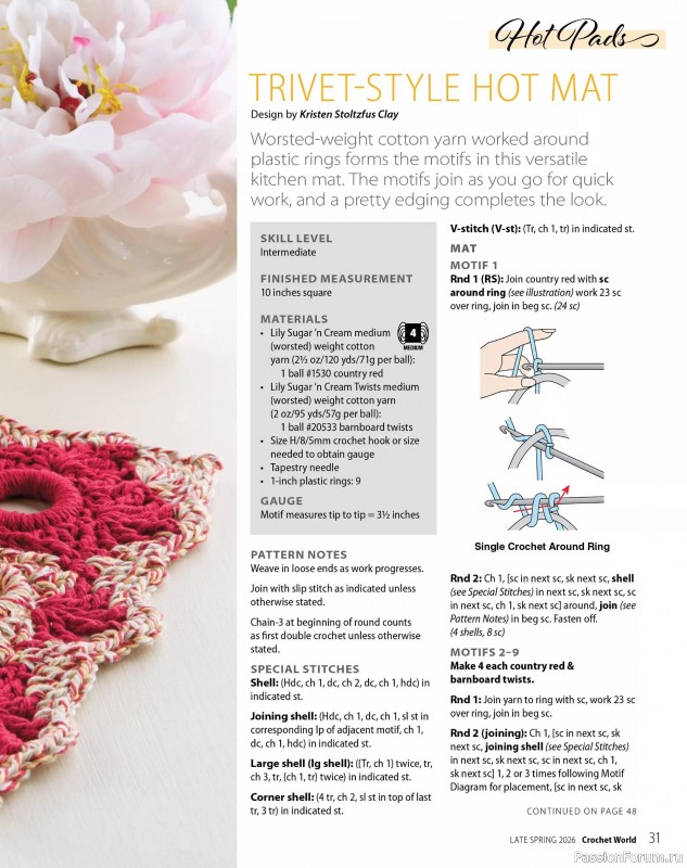 Вязаные проекты крючком в журнале &laquo;Crochet World Specials - Late Spring 2026&raquo;