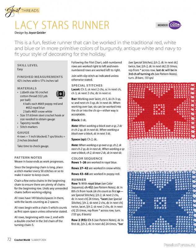 Вязаные проекты крючком в журнале «Crochet World – Summer 2024»