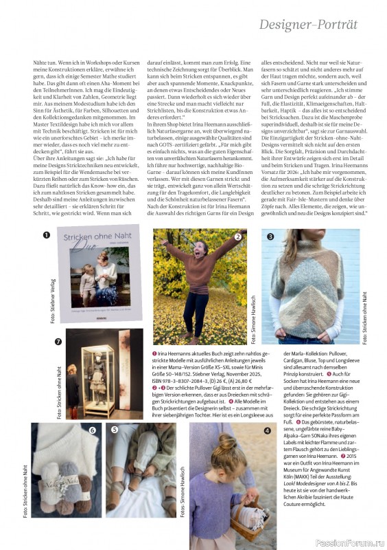 Вязаные проекты спицами в журнале &laquo;The Knitter №81 2026 Germany&raquo;