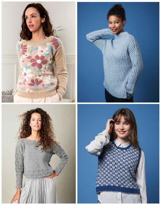 Вязаные модели в журнале «Knitting. Вязание №2 2023»