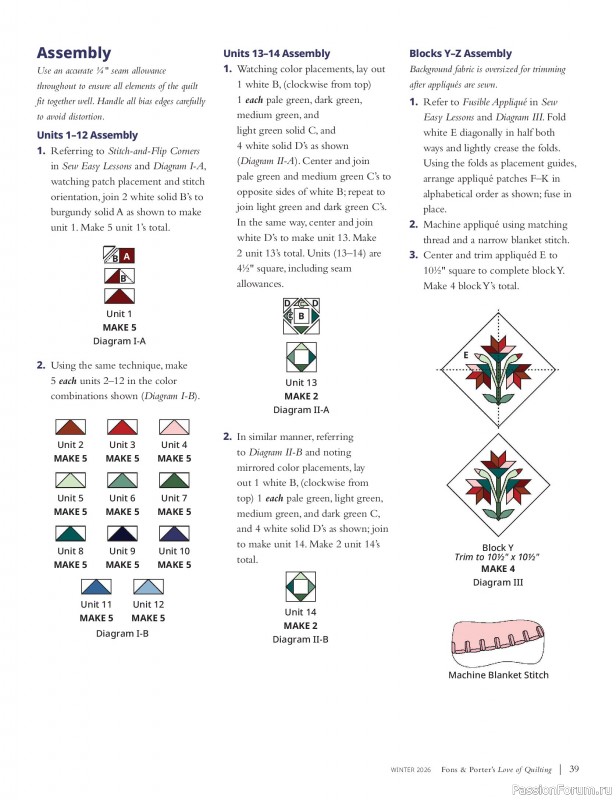 Коллекция проектов для рукодельниц в журнале «Fons & Porter's Love of Quilting - Winter 2026»