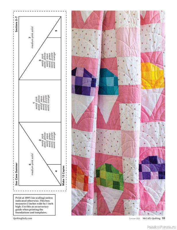 Коллекция проектов для рукодельниц в журнале «McCalls Quilting - Spring 2025»