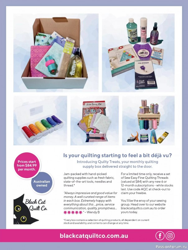 Коллекция проектов для рукодельниц в журнале «Quilters Companion №136 2025»