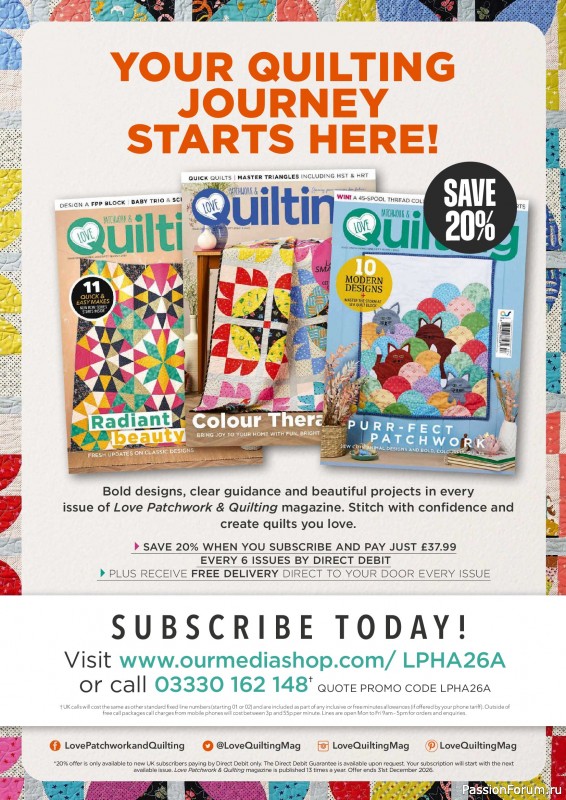 Коллекция проектов для рукодельниц в журнале &laquo;Todays Quilter №143 2026&raquo;