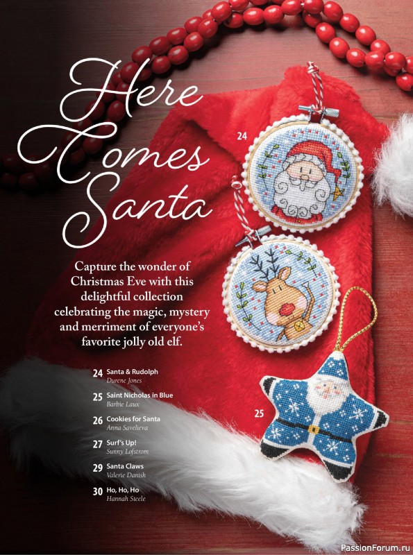Коллекция вышивки в журнале «Just CrossStitch - Christmas 2026»
