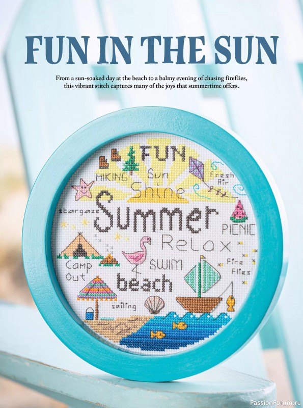 Коллекция вышивки в журнале «Just CrossStitch - Summer 2025»