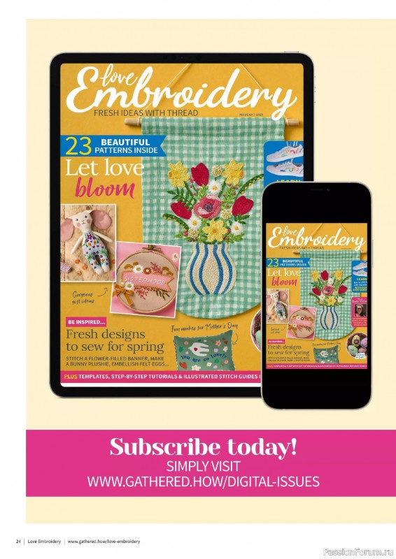 Коллекция вышивки в журнале «Love Embroidery №63 2025»