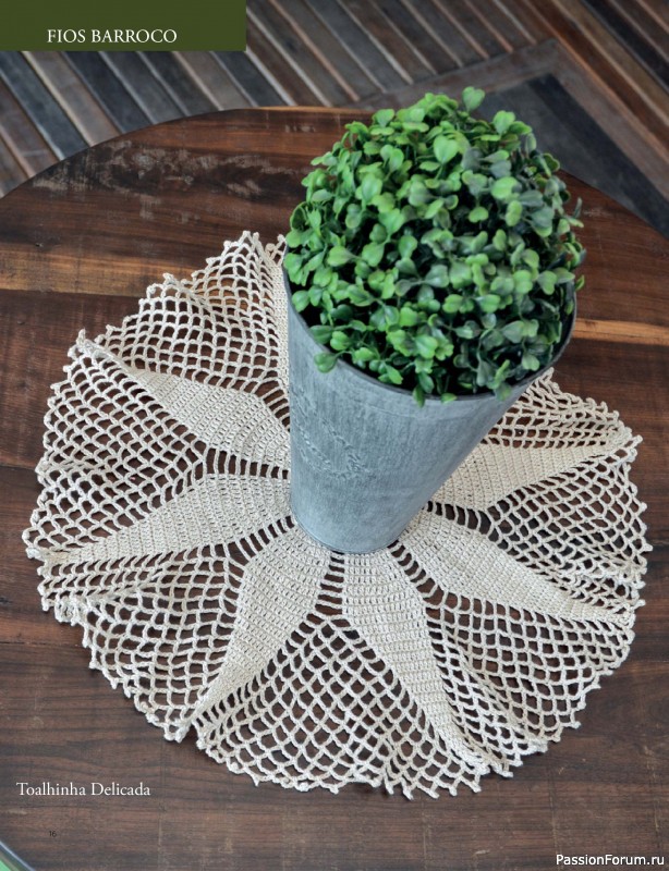 Вязаные проекты крючком в журнале &laquo;Artesanato Simples Ed.87 Croche com Fios Barroco&raquo;