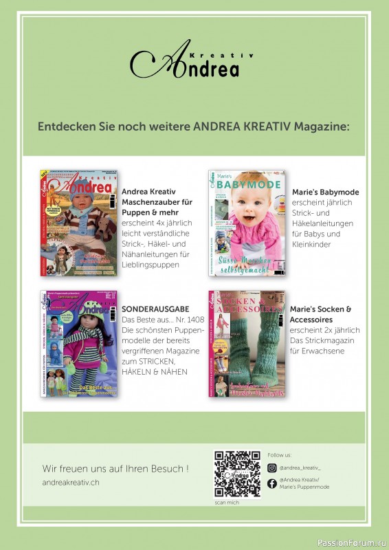 Вязаные проекты в журнале «Marie's Socken & Accessoires №7 2025»
