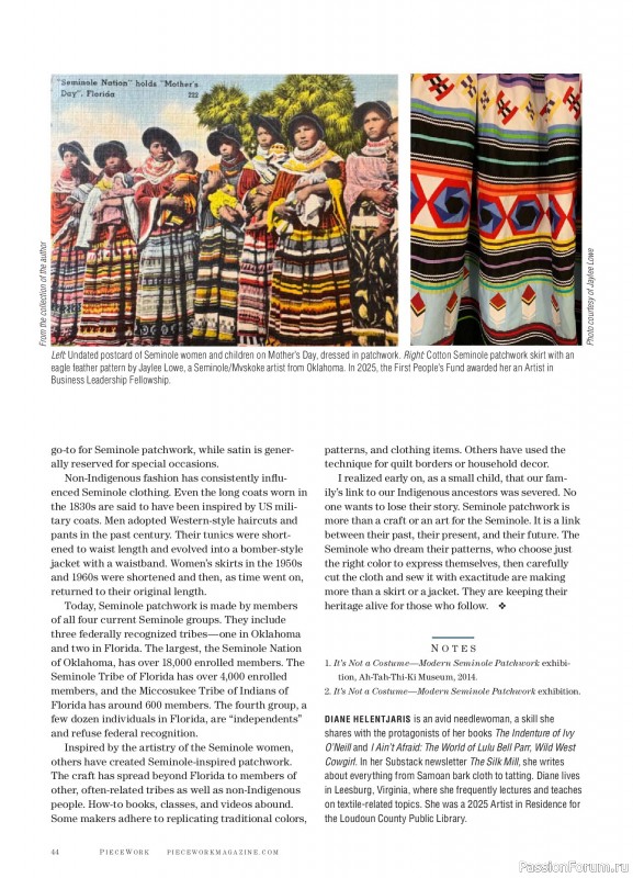 Коллекция проектов для рукодельниц в журнале &laquo;PieceWork - Spring 2025&raquo;