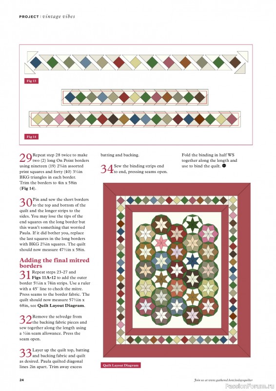Коллекция проектов для рукодельниц в журнале «Todays Quilter №125 2025»