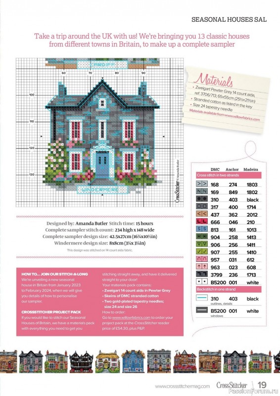 Коллекция вышивки в журнале «CrossStitcher №398 2023»