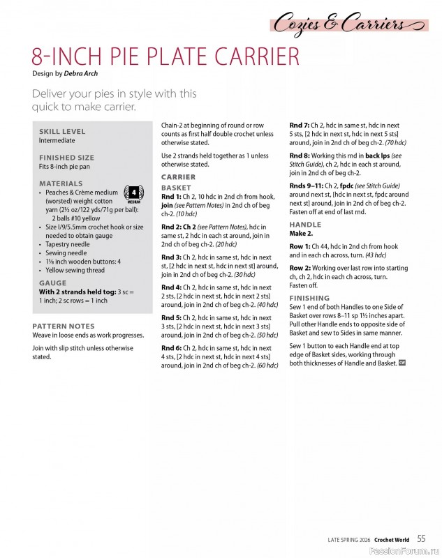 Вязаные проекты крючком в журнале &laquo;Crochet World Specials - Late Spring 2026&raquo;