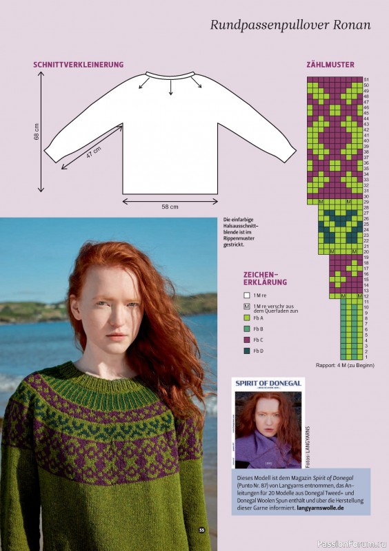 Вязаные проекты спицами в журнале «The Knitter №78 2025 Germany»