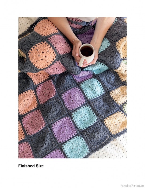 Вязаные проекты в книге «Crochet Modular Blankets»