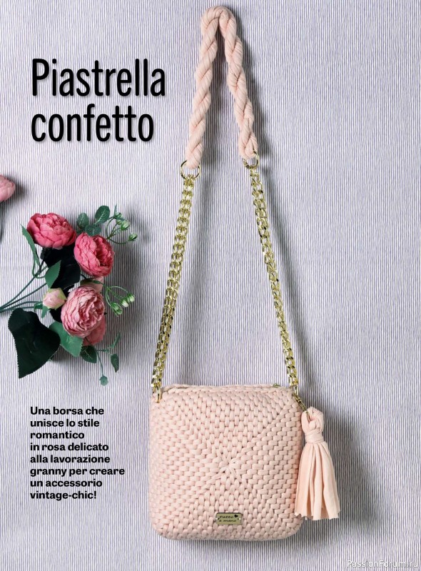 Вязаные проекты в журнале &laquo;Motivi all'Uncinetto Borse №1 2026&raquo;