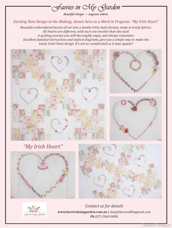 Коллекция проектов для рукодельниц в журнале «Australian Homespun №228 2025»