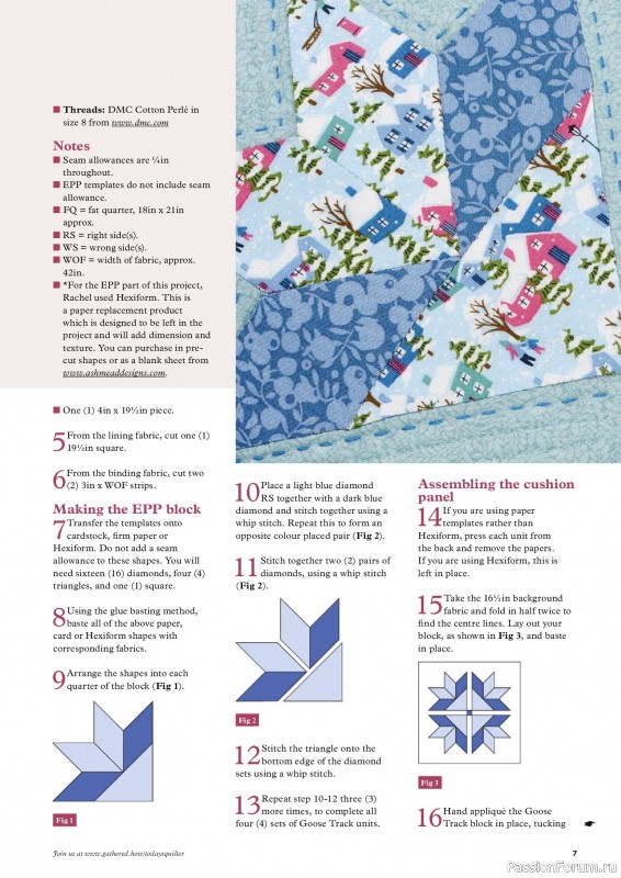 Коллекция проектов для рукодельниц в журнале «Todays Quilter №133 2025»