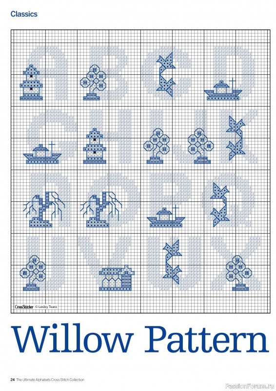 Коллекция вышивки в журнале «Cross Stitch Collection - The Ultimate Alphabets 2026»