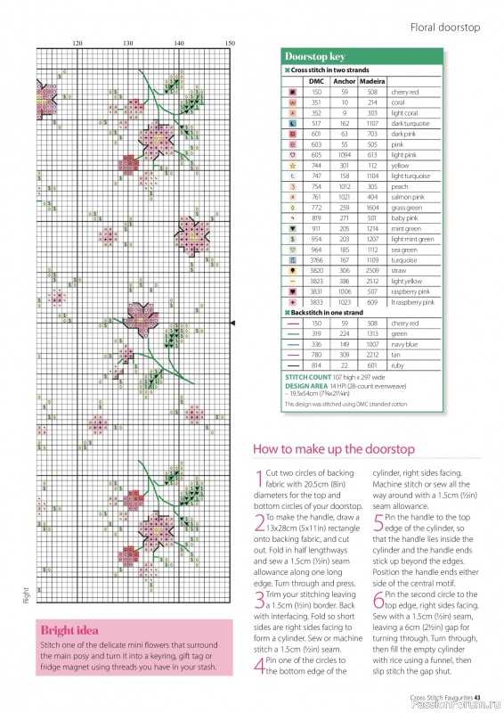 Коллекция вышивки в журнале «Cross Stitch Favourites - Flowers 2026»