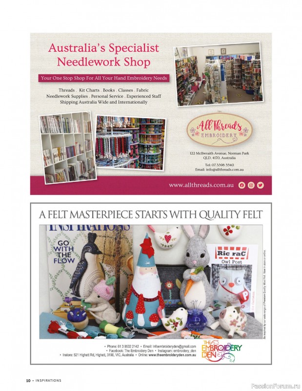 Коллекция вышивки в журнале &laquo;Inspirations №129 2026&raquo;